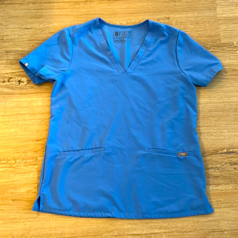 Figs Double Pocket Scrub Top